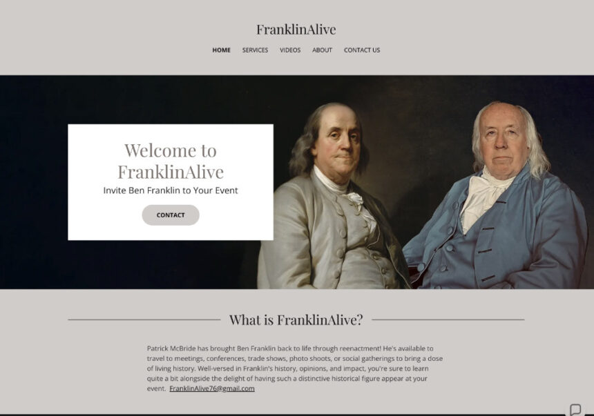 Patrick McBride’s website: He could be booked for many events.